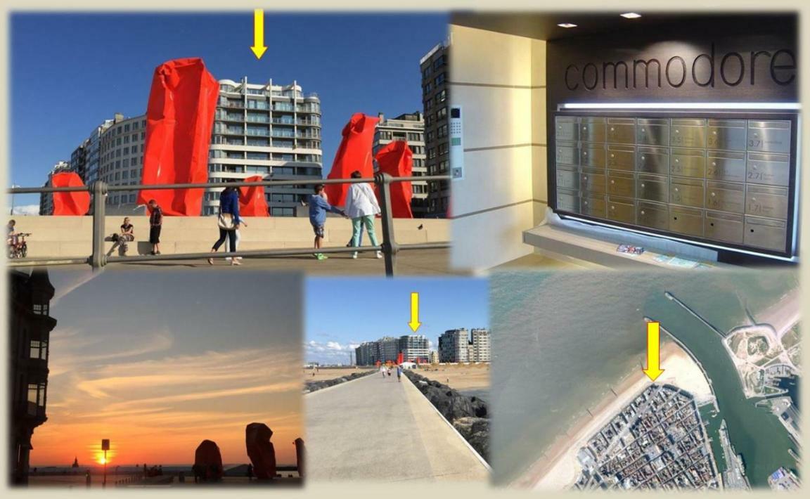 Panoramic View On Beach, Ships, Sea - Place To Be Oostende Exterior foto