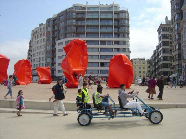 Panoramic View On Beach, Ships, Sea - Place To Be Oostende Exterior foto